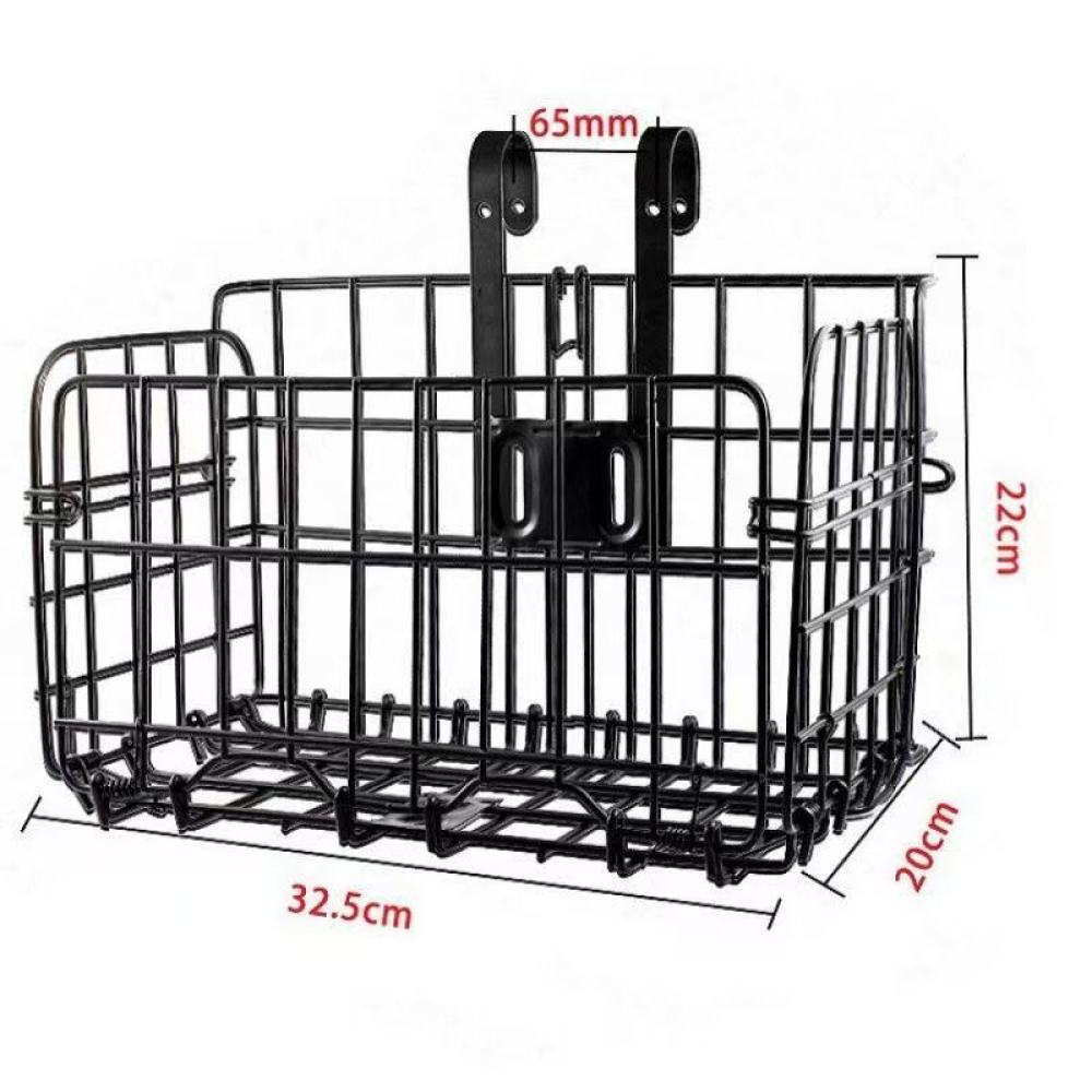 Cycling Gear Box - Grote metalen fietsmand met versterkte structuur,