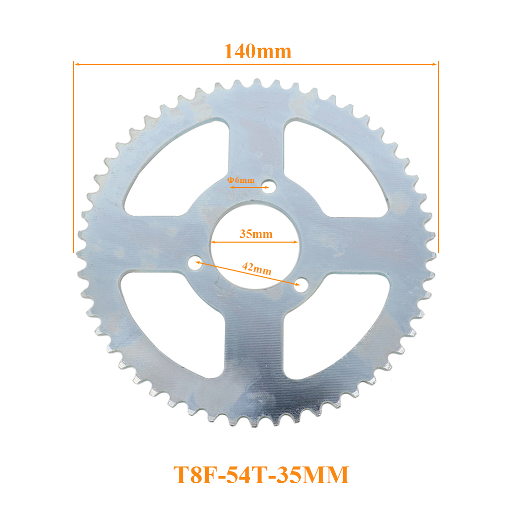 Motorfiets T8F 54T 35mm achter - Cycling Gear Box recensie en prijs